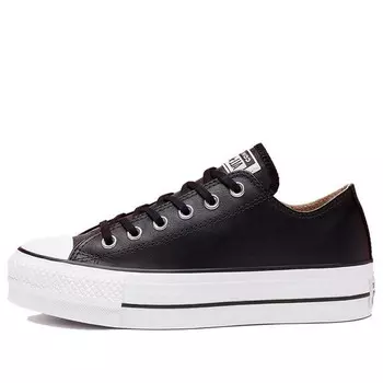 Кроссовки chuck taylor all star lift clean ox 'black' Converse, черный