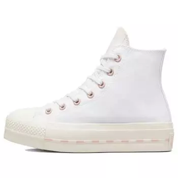 Кроссовки chuck taylor all star lift high 'white pink clay' Converse, белый