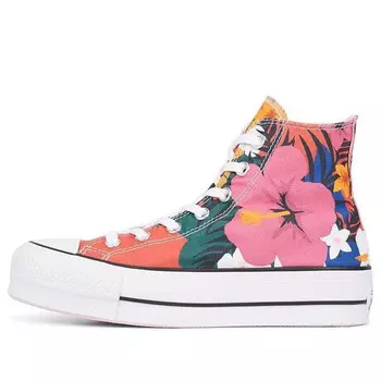 Кроссовки chuck taylor all star lift high 'paradise print' Converse, белый