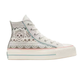 Кроссовки Chuck Taylor All Star Lift High 'Da De Muertos 2024', кремовый