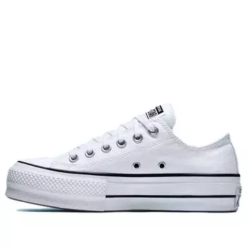 Кроссовки chuck taylor all star lift low 'white black' Converse, белый
