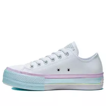 Кроссовки chuck taylor all star lift low 'white lilac blue' Converse, белый