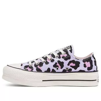 Кроссовки chuck taylor all star lift low 'leopard' Converse, синий