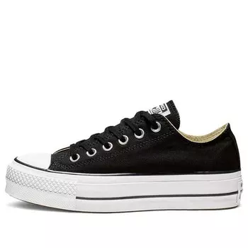 Кроссовки chuck taylor all star lift ox 'black white' Converse, черный