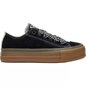 Кроссовки Chuck Taylor All Star Lift Platform замшевые Converse, цвет Schwarz/Grau
