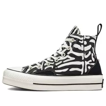 Кроссовки chuck taylor all star lift platform high 'animal mix' Converse, черный