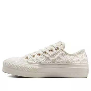 Кроссовки chuck taylor all star lift platform low 'daisy cord' Converse, белый