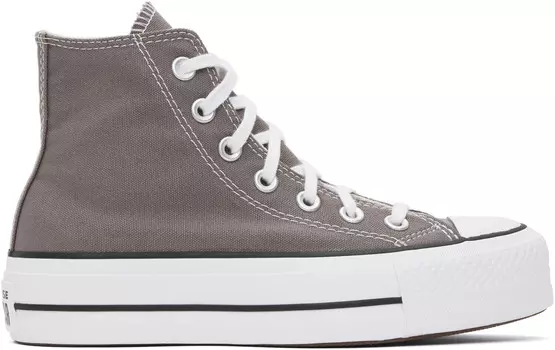 Кроссовки Chuck Taylor All Star Lift Platform High Top серо-коричневого цвета Converse