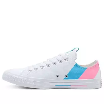Кроссовки chuck taylor all star low 'pride - blue pink' Converse, белый