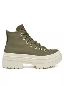 Кроссовки Chuck Taylor All Star Lugged Heel Platform Waterproof A11163C 306 Converse, зеленый