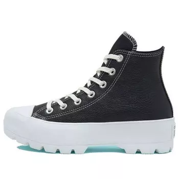 Кроссовки chuck taylor all star lugged leather high 'black white' Converse, черный