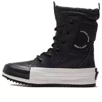 Кроссовки chuck taylor all star mc boot high 'water repellent - black white' Converse, черный