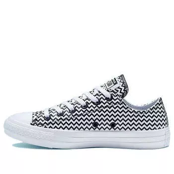 Кроссовки chuck taylor all star mission-v low top black white wave pattern 'black white' Converse, черный