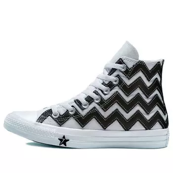 Кроссовки chuck taylor all-star mission-v high white Converse, черный