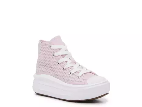 Кроссовки Chuck Taylor All-Star Move Crochet High-Top Sneaker Converse, сиреневый