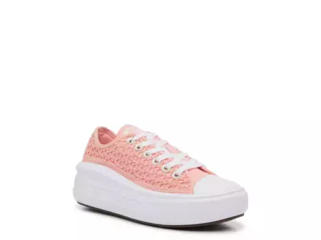 Кроссовки Chuck Taylor All-Star Move Crochet Low-Top Sneaker Converse, розовый