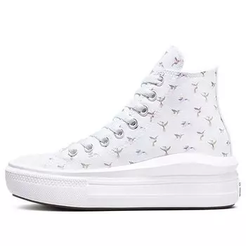 Кроссовки chuck taylor all star move hi Converse, белый