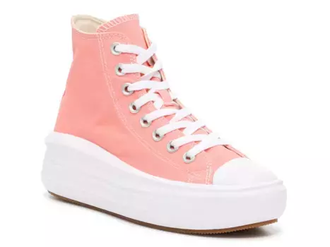 Кроссовки Chuck Taylor All Star Move High-Top Sneaker Converse, цвет coral
