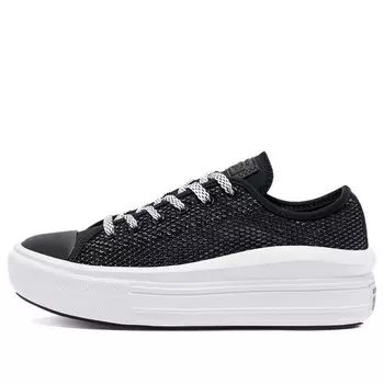 Кроссовки chuck taylor all star move low 'black white' Converse, черный