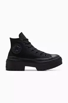 Кроссовки Chuck Taylor All Star на каблуке с проборами Converse, черный