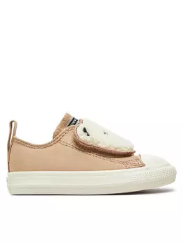 Кроссовки Chuck Taylor All Star One Strap Ox A10040C Converse, бежевый