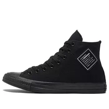Кроссовки chuck taylor all star patched 'black white' Converse, черный
