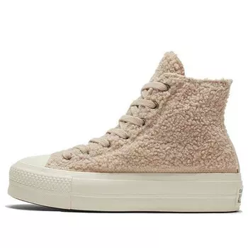 Кроссовки chuck taylor all star platform high 'cozy club' Converse, бежевый