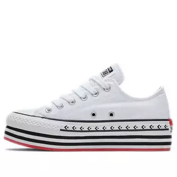 Кроссовки chuck taylor all star platform layer low 'logo play - white' Converse, белый