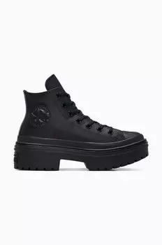 Кроссовки Chuck Taylor All Star с проушинами на каблуке Converse, черный
