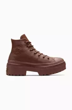 Кроссовки Chuck Taylor All Star с проушинами на каблуке Converse, коричневый