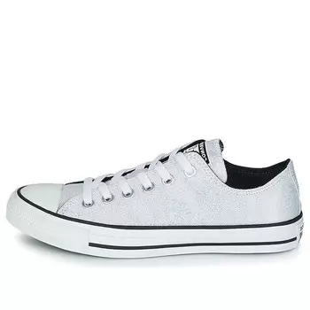 Кроссовки chuck taylor all star 'silver black' Converse, серебряный