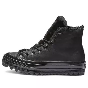 Кроссовки chuck taylor all star street warmer ripple high top thick sole Converse, черный