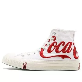 Кроссовки chuck taylor allstar 70s hi kith cocacola white 70s 'white red' Converse, белый