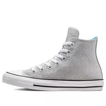 Кроссовки chuck taylor authentic glam hi 'gray silver' Converse, серый