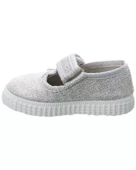 Кроссовки Cienta из парусины, серебро