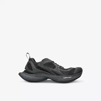 Кроссовки Circuit Runner из сетки и искусственной кожи с низким верхом Balenciaga, черный
