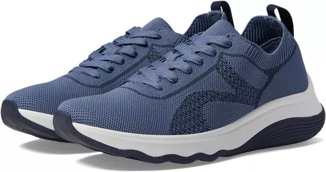 Кроссовки Circuit Tie Clarks, цвет Denim Blue Knit