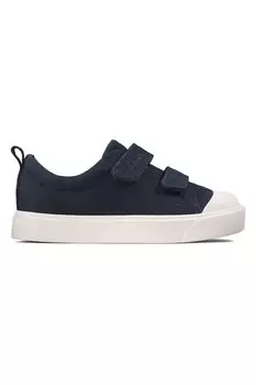 Кроссовки City Bright на липучке Clarks, синий