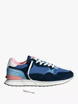 Кроссовки city из смеси пробковой кожи с цветным блоком HOFF, синий/разноцветный