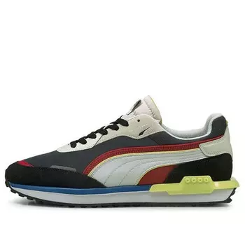 Кроссовки city rider 'black ebony' Puma, серый