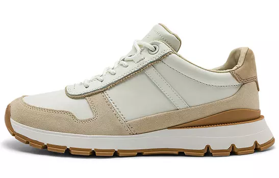 Кроссовки clarks Lifestyle Shoes Men Low-top Off-white, белый