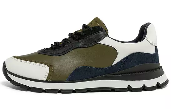 Кроссовки clarks Lifestyle Shoes Men Low-top Olive Green, зеленый