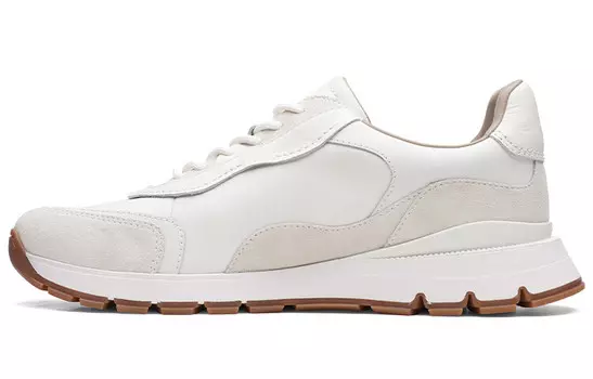 Кроссовки clarks Lifestyle Shoes Men Low-top White, белый