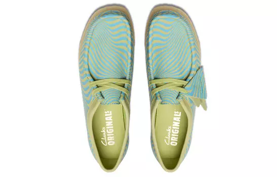 Кроссовки clarks Lifestyle Shoes Women's Low-top Eveblue/Techgreen/Iolite, зеленый