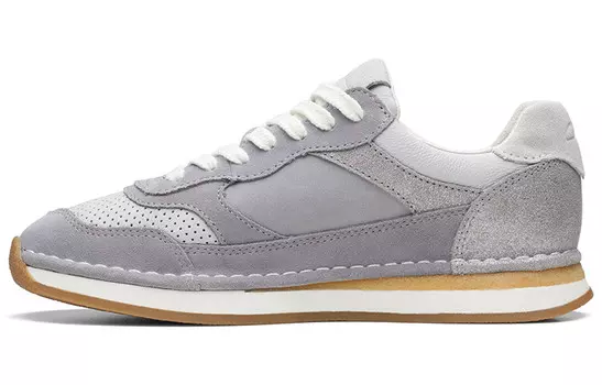 Кроссовки clarks Lifestyle Shoes Women's Low-top White, светло-серый