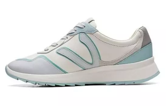 Кроссовки clarks Lifestyle Shoes Women's Low-top White/Blue, белый/синий