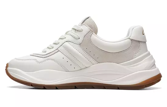 Кроссовки clarks Lifestyle Shoes Women's Low-top White, белый
