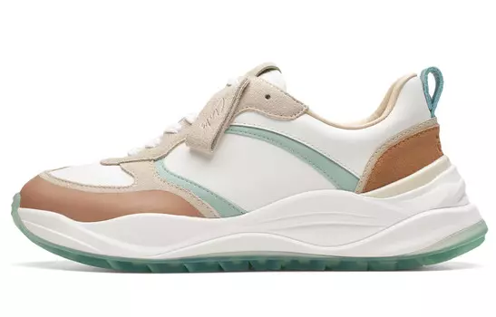 Кроссовки clarks Lightweight Series Lifestyle Shoes Women's Low-top Khaki, хаки