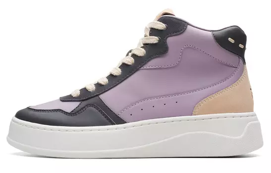 Кроссовки clarks Lightweight Series Skateboarding Shoes Women's High-top Violet-blue, синий