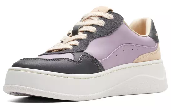 Кроссовки clarks Lightweight Series Skateboarding Shoes Women's Low-top Purple Navy, синий